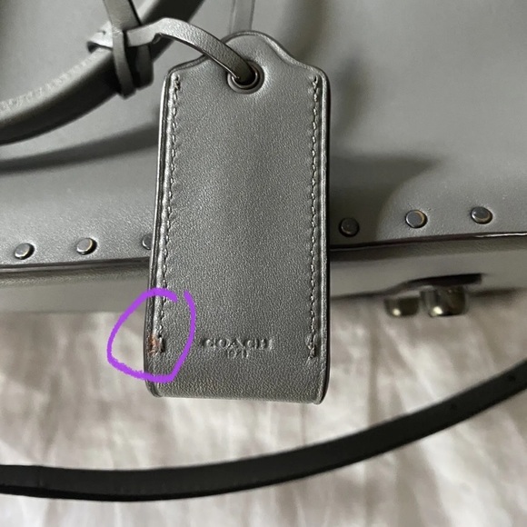 Coach 1941 Cooper Carryall Rivets Heather Gray Glovetanned Leather 31932 Rogue - Picture 3 of 12